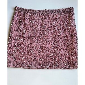 NWOT Pink Sequin Skirt